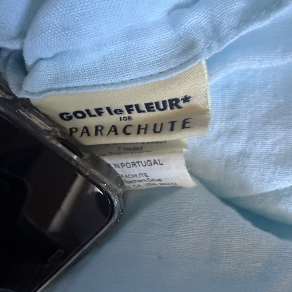 Parachute Linen Duvet Cover in Geneva Blue - Picture 4 of 7
